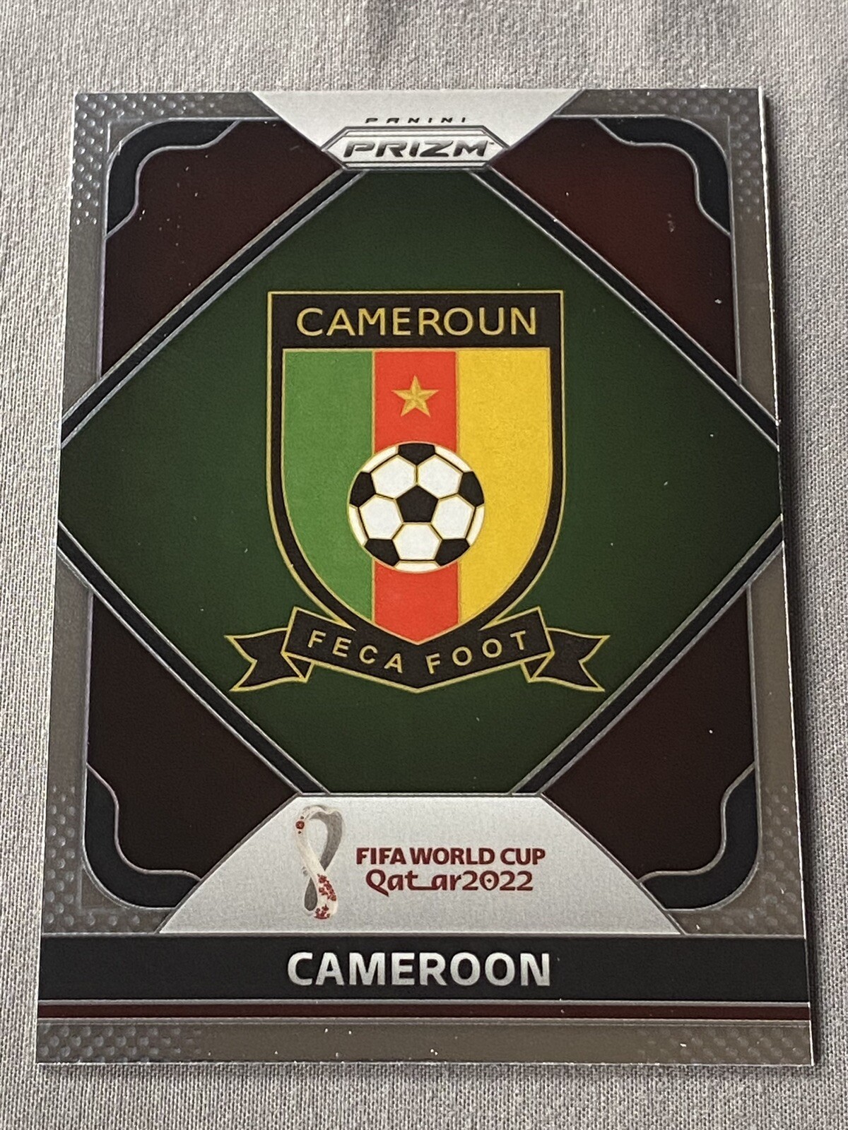 2021-22 Panini Prizm Road to World Cup Cameroon Team Logo Card #4