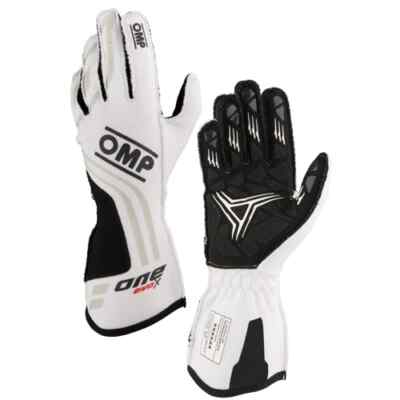 OMP Racing Race & Kart Gloves One Evo X (FIA) white - size L