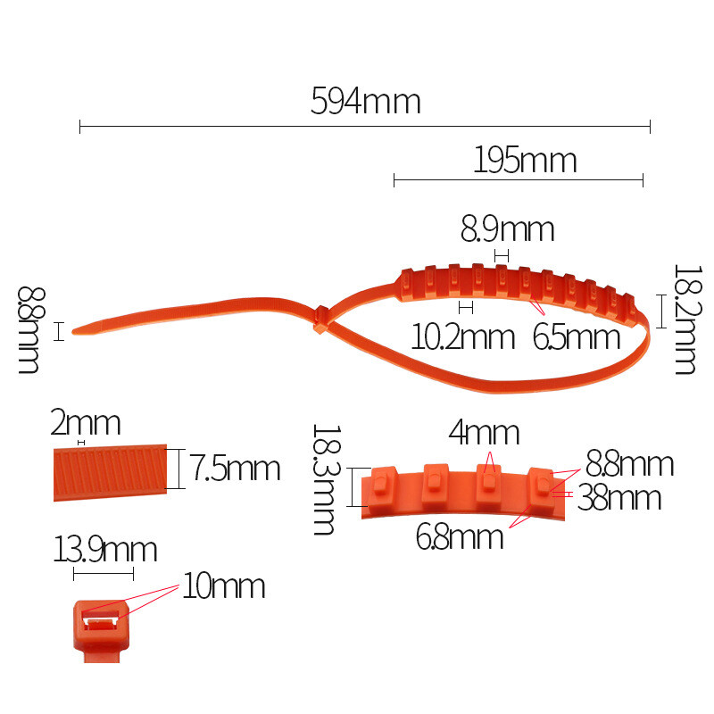 Motorcycle Bicycle Wheel Antiskid Tie Winter Tire Antiski Chain