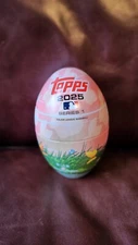 2025 Topps Series 1 MLB Pink With Rabbits Easter Egg Tin EMPTY TIN ONLY