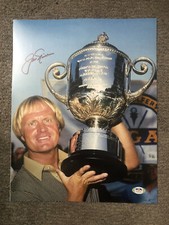 Jack Nicklaus The Golden Bear Signed 11x14 Photograph PSA COA