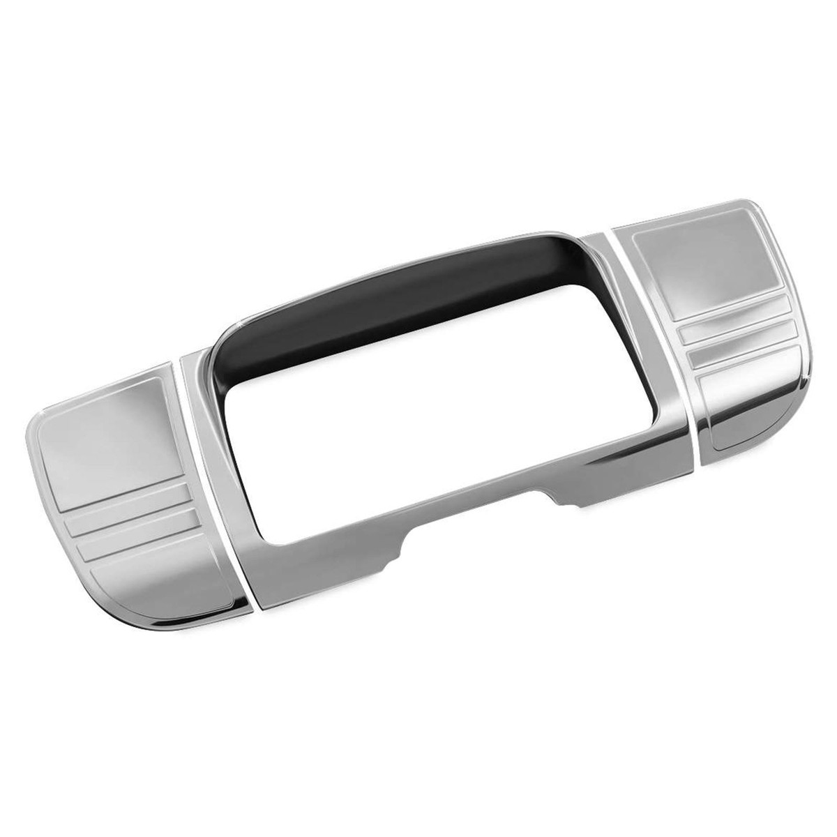 │CARLYN│ mute 3colors H74342020 Deluxe Tri-Line Stereo Trim Kit - Chrome For Harley '14-20