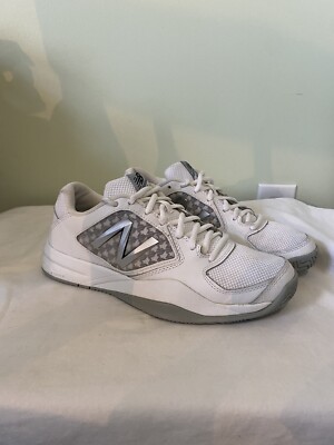 New Balance 696 White and Grey Sneakers Size WC696WS2 Women’s Ladies 