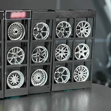 1/64 Diorama Car Wheel Display Stand Model Garage Scene Props Model Accessories