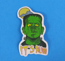 Cool Horror Scary Frankenstein Sticker 2.78" x 1.78" AE 