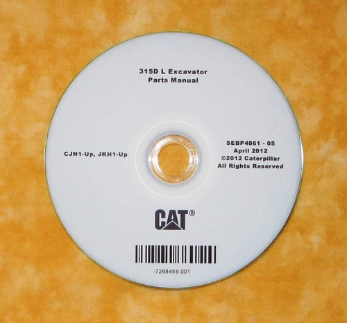 SEBP4861 Caterpillar 315D L Excavator Parts Manual Book CD CJN JKH