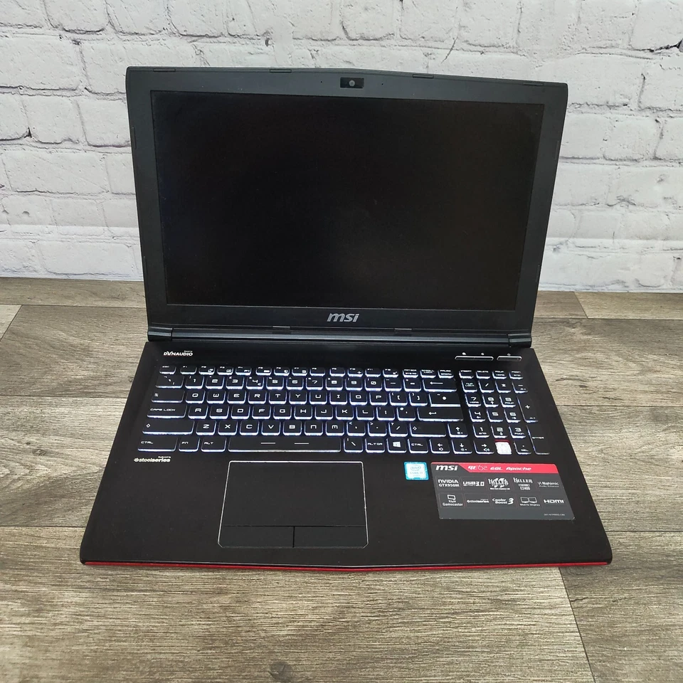 MSI GE62 Apache Gaming Laptop i7 6th Gen - Backlight Gone - For Parts - Image 4 of 4