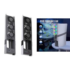 RGB Cooling Fan For Sony PS5 pro/PS5 slim Controller Disc  Digital Accessories