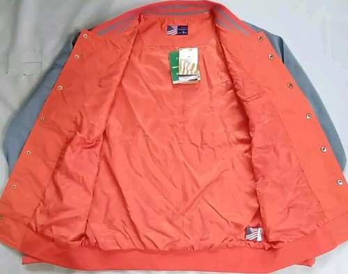 VINTAGE NWT AVIA "BE YOURSELF " RETRO 1979 WINDBREAKER BOMBER JACKET SIZE XL - Picture 3 of 12