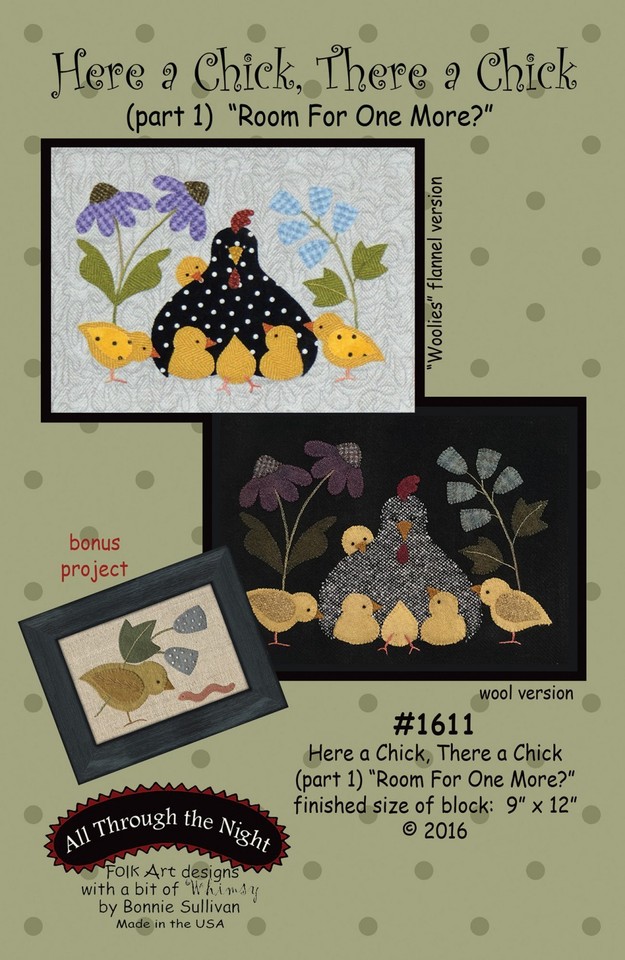 Here a Chick, There a Chick Woolies Applique Complete Quilt Pattern ...