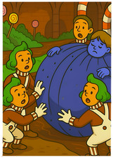 WILLY WONKA - Violet Beauregarde * Fun Novelty * MOVIE * Art Card * ATC ACEO