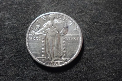 1925 High Grade Standing Liberty Quarter Full Date Premium Coin PSC