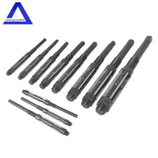 11Pack Set Adjustable Hand Reamer H4 to H14 (15/32"- 1.1/2") High Speed Steel