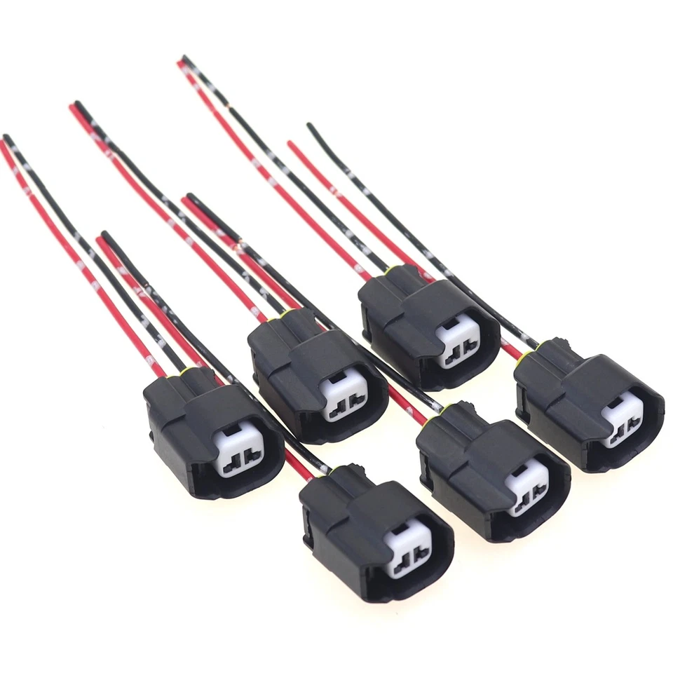 6PCS 5U2Z-14S411-ZB For Ford Motorcraft Fuel Injector Pigtail Wiring Harness - Image 3 of 4
