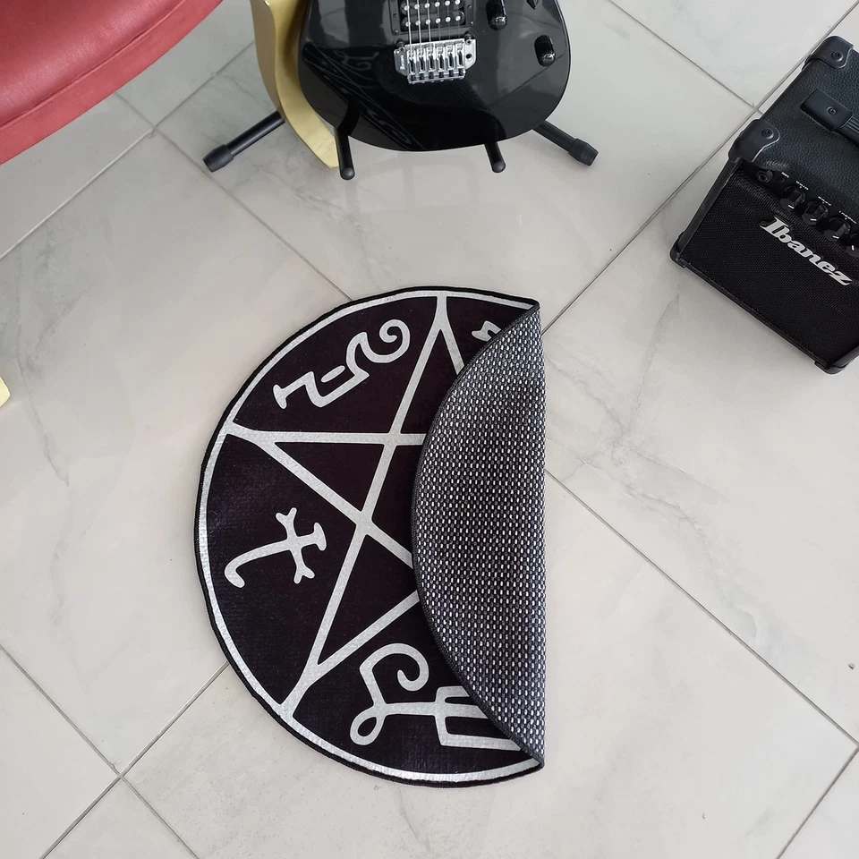Tapete Armadilha Diabo Vegvisir Símbolo Tapete de Área Tapete Sobrenatural Pentáculo Malvado Sa... - Imagem 3 de 4