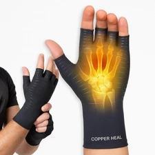 Copper Compression Pain Relief Gloves – Arthritis, Carpal Tunnel & RSI Therap...
