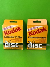 Vintage 2 Kodak Kodacolor VR Film Color Prints Disc, 15 Exposures Exp. 1/1987