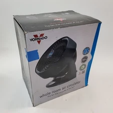 Vornado 753 3‑Speed Large Air Circulator Fan Black New Open Box