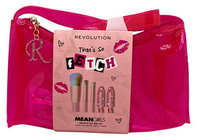 Makeup Revolution x Mean Girls Fetch Brush Set with Hair Clips and Bag