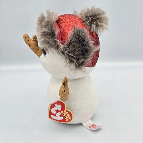Ty Beanie Boos Buttons the Christmas Holiday Snowman 6" With Tag 2018 - Picture 7 of 10