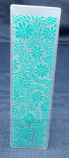 Diamond Press Embossing Folder Border Flowers Vines