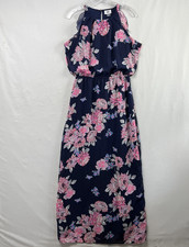 Old Navy Maxi Dress Womens Medium Blouson Event Feminine Chiffon Floral Fairy
