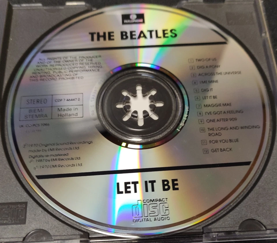 THE BEATLES Let It Be (1970) CD EU EX/NM- - Bild 2 von 3