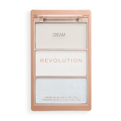Revolution Highlight Icon Palette Trio aus Creme Puder & Schimmer