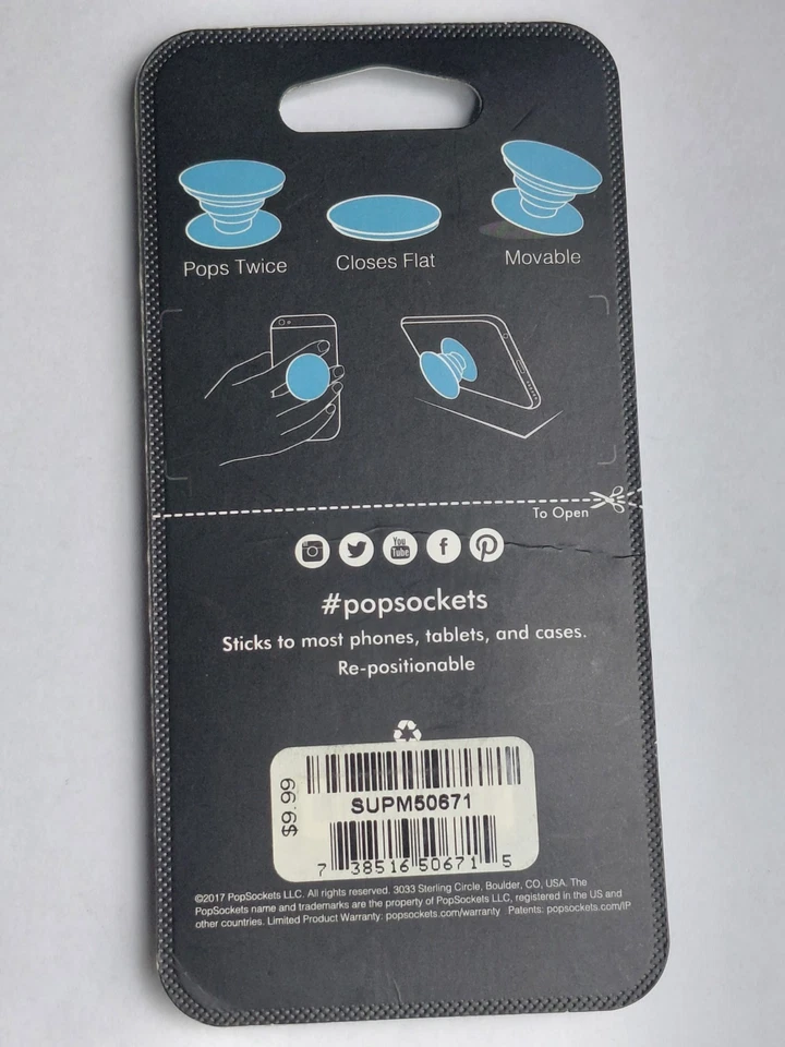 PopSockets  Mandala Collection Peace Sky Phone Grip NIP - Image 2 of 2