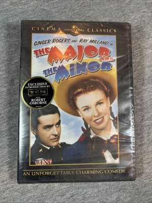 The Major and The Minor (1942 B&W) DVD 2008 Full Frame Ginger Rogers Ray Milland