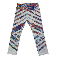 Athleta Women's Medium Printed High Rise Crop Leggings Activewear Colorful
