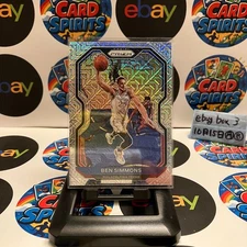 2020–21 Panini Prizm Ben Simmons 12/25 Philadelphia 76ers Mojo Refractor Card