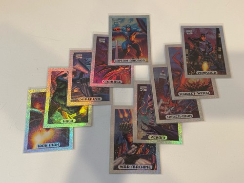 1994 Marvel Masterpieces Silver Holofoil Cards Complete Set NM Pack Fresh