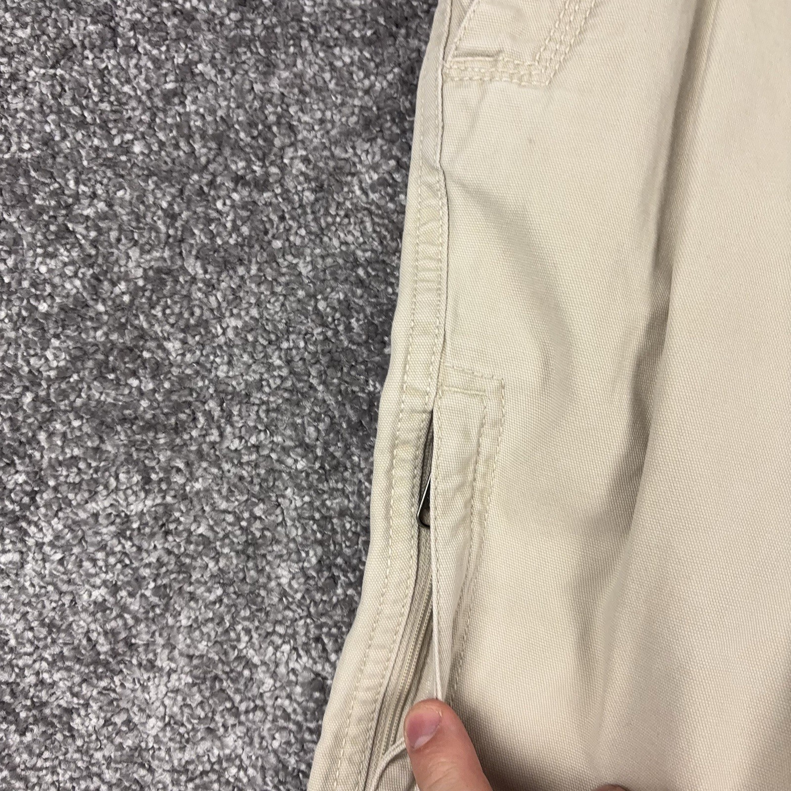 Columbia Flex ROC Pants Men's 36x30 Canvas Utility Beige Hiking Outdoors
