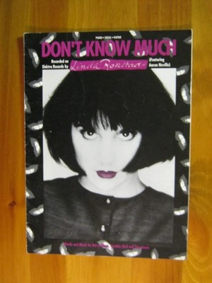 Don't Know Much Mann/Weil/Snow Linda Ronstadt 1980 Sheet Music