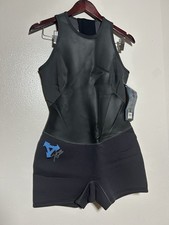 XCEL Women s Size 10 Black/Gray Sleeveless Zi...