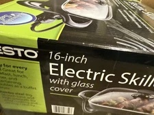 Presto - 06857 - 16-inch Electric Foldaway Skillet - Black New