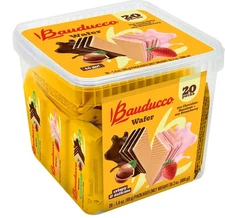Bauducco Wafer Cookies, Strawberry & Hazelnut, 28.2 oz (Pack of 20) - Individ...