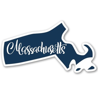 Magnet Me Up Massachusetts State Shape Magnet, 2.7x4.9'' Travel Gift, USA Made