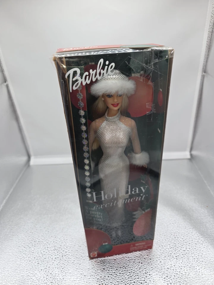 2001 Holiday Excitement Barbie Puppe / Christmas Doll / Mattel 29203, NrfB - Bild 1 von 2