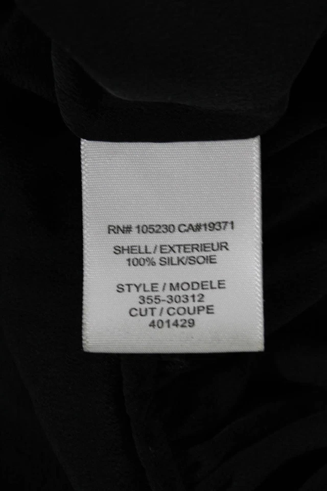 Joie женщин черный шелк декольте ремень коротким рукавом Shift платье размер S - Изображение 4 из 4