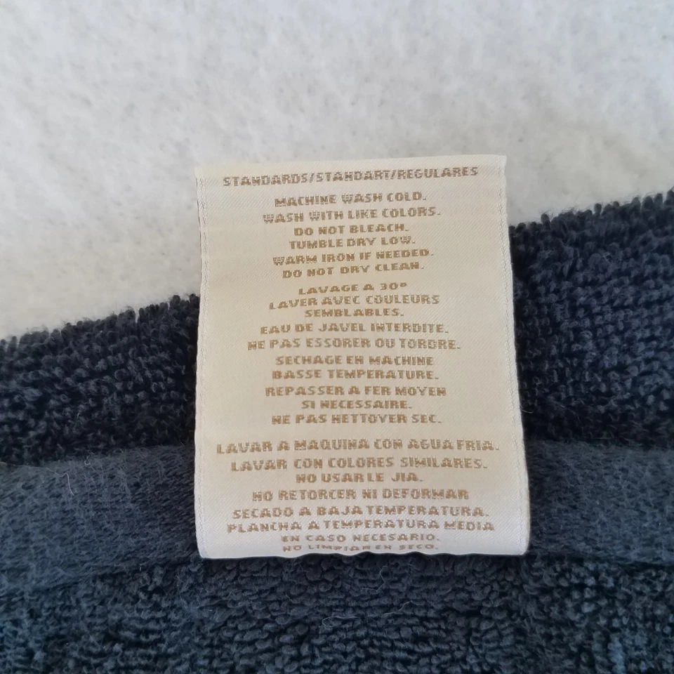 2 toallas de mano Lauren Ralph Lauren negras blancas LRL de 15" x 30" gruesas Foto 4 de 4