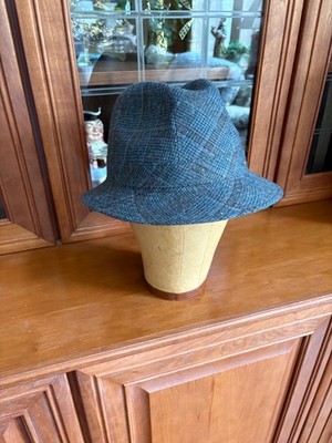 Country Gentleman Wool Blend Blue-Gray Tweed Hat XL