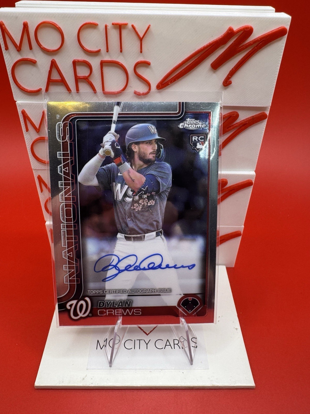 2025 Topps Chrome Dylan Crews Rookie Auto RA-DC Nationals RC
