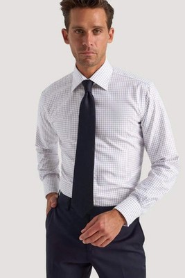 M.J. Bale - McGuinness Shirt - Check - White/Jacaranda - MULTIBUY