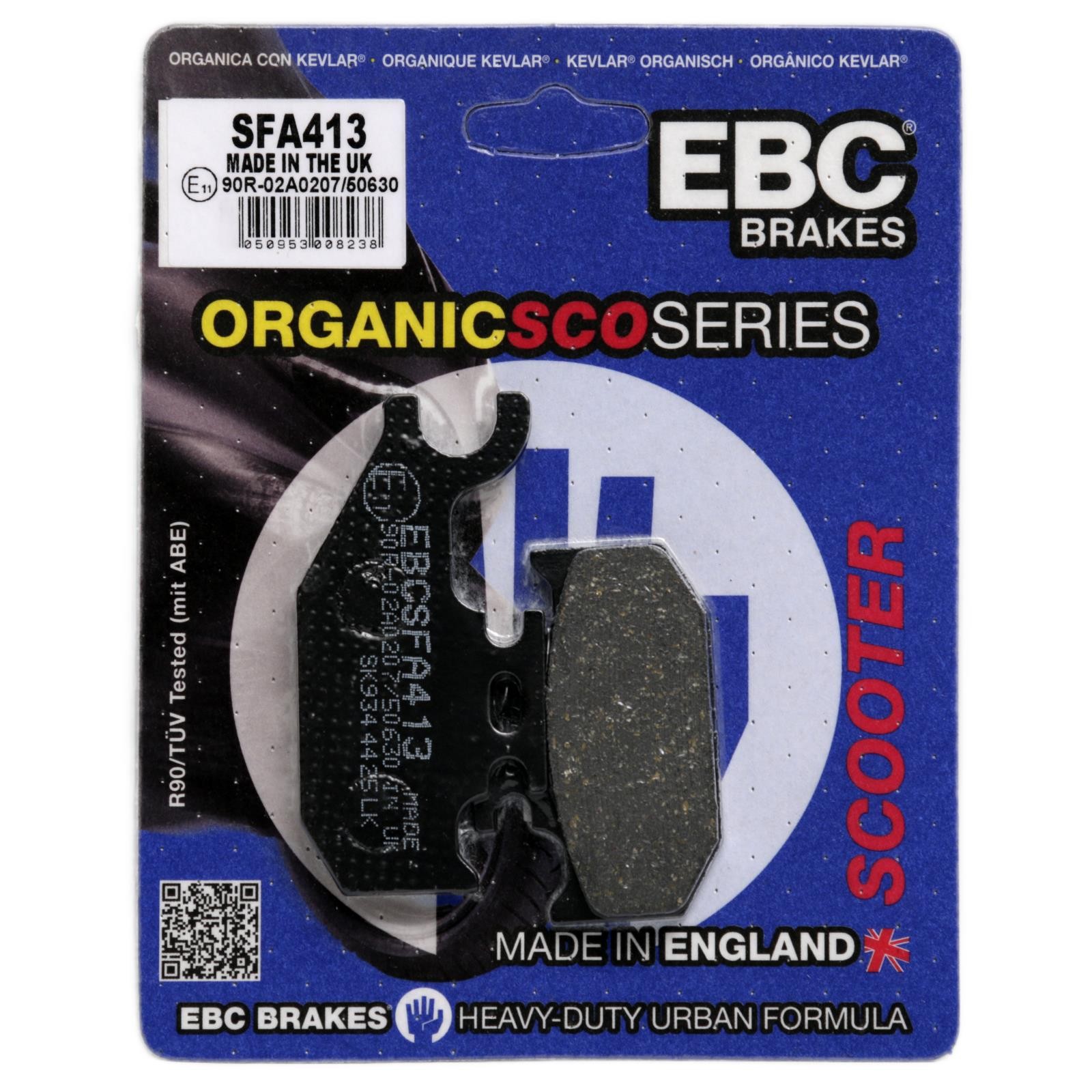 BENELLI Caffe Nero 250 2008-2014 EBC SFA413 Organic Scooter Brake Pads Rear