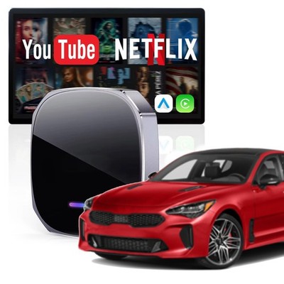 KIA STINGER Wireless CarPlay & Android Auto with Netflix YouTube