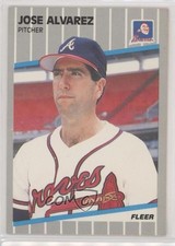 1989 Fleer Jose Alvarez #585 1v2