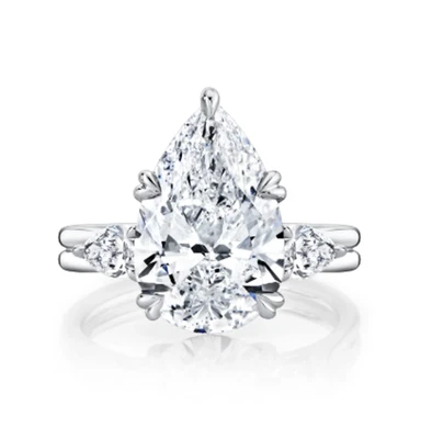 5,50 ct IGI-zertifizierter im Labor gezüchteter Diamant-Verlobungsring 14 kt ... - Bild 1 von 4