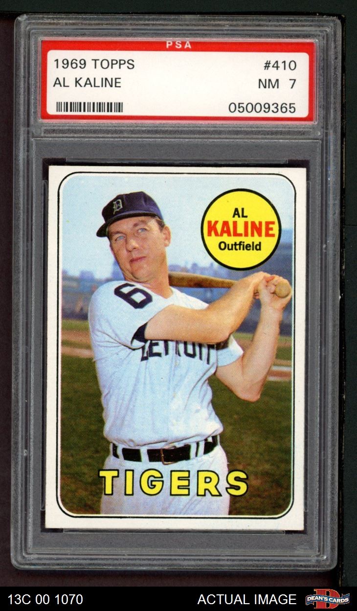 1969 Topps #410 Al Kaline Tigers HOF PSA 7 - NM
